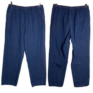 Karen Scott High Rise Straight Leg Jeans Loose Fit Large Petite PL LP